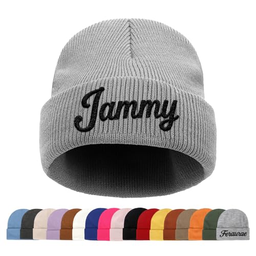 Personalized Toddlers Hat for Baby Boys Girls Gift Custom Kids Beanie Embroidered Knit Winter Hats