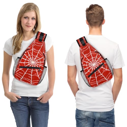 Mochila tipo sling red spiders para mujer y hombre miniatura 7