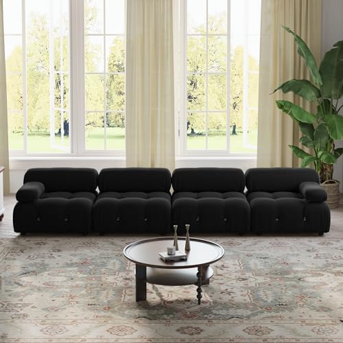 WJShome Modular Sectional Sofa, 103.95 inch Convertible Sofa Couch,Velvet 4