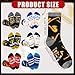 Ramede 6 Pairs Saxophone Socks Gifts for Men Women Sax Accessories Gaming Novelty Socks for Band Players Music Lovers Musician Teachers