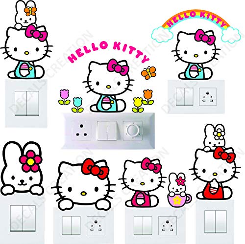 Hello Kitty Switch Sticker for Girls Set of 7-image-48