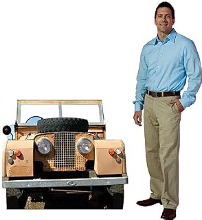 3 ft. 4 in. Jungle Safari Jeep Vehicle Cardboard Cutout Standee Standup Photo