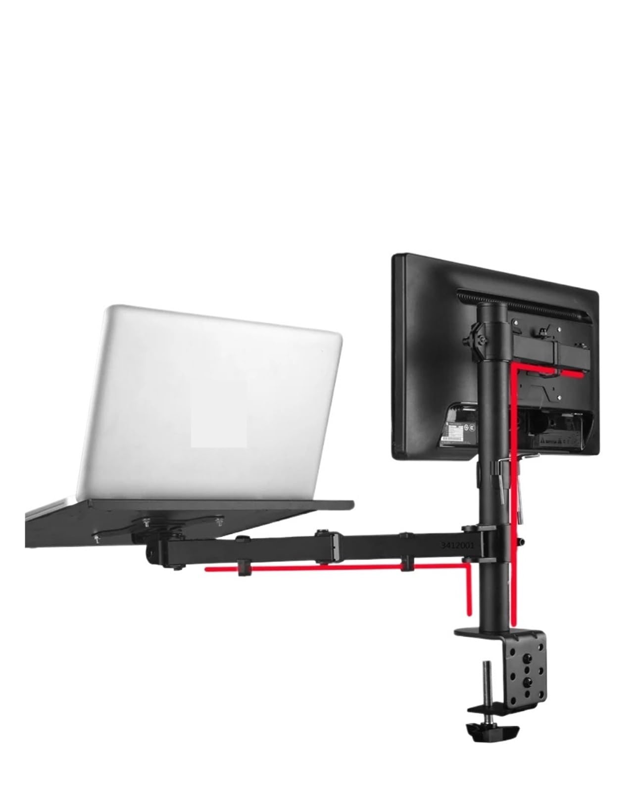 braccio per monitor, Supporto for laptop, 10-15 pollici, regolabile