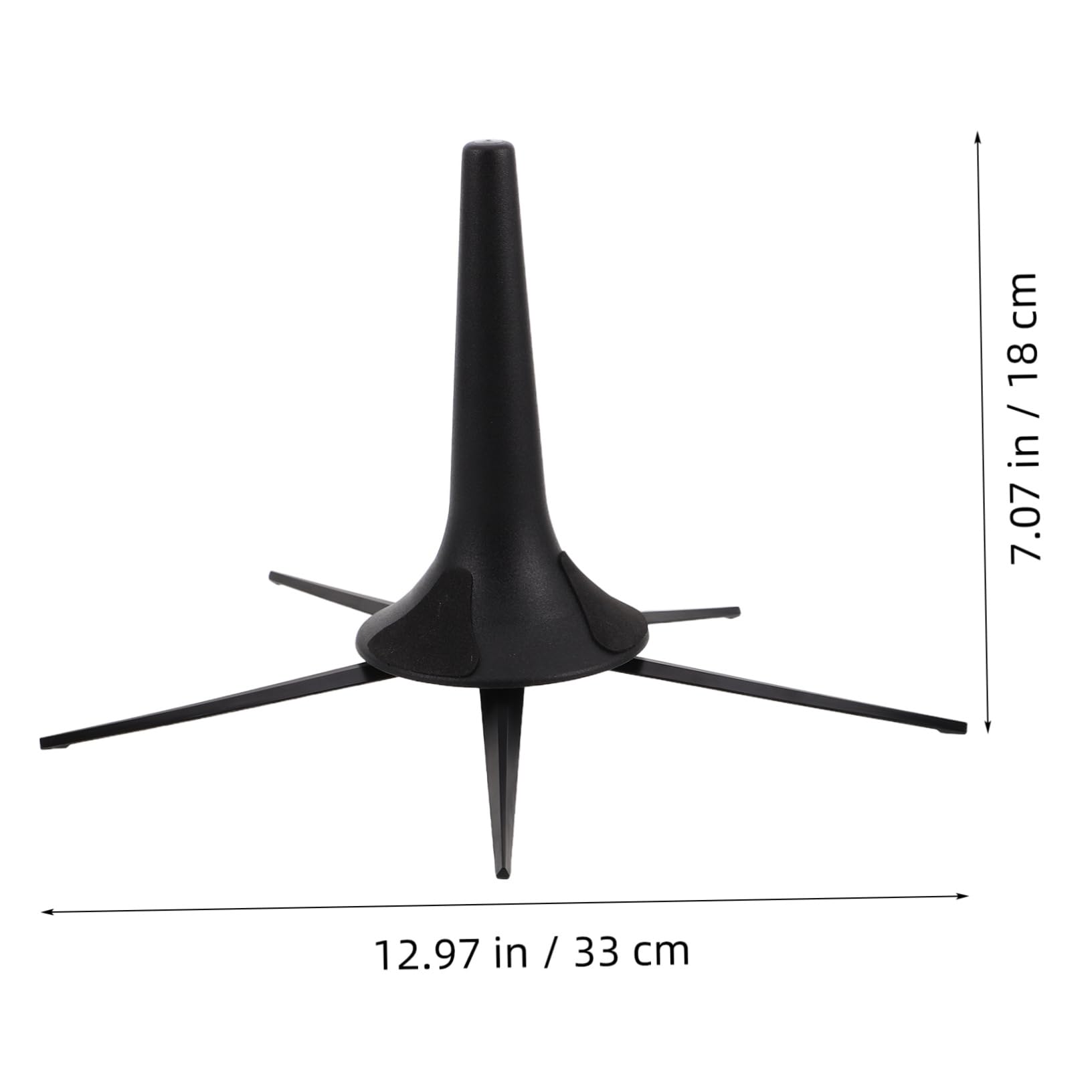 Totority 5-leg Metal Trumpet Stand Portable Sturdy Foldable Instrument Holder for Musicians