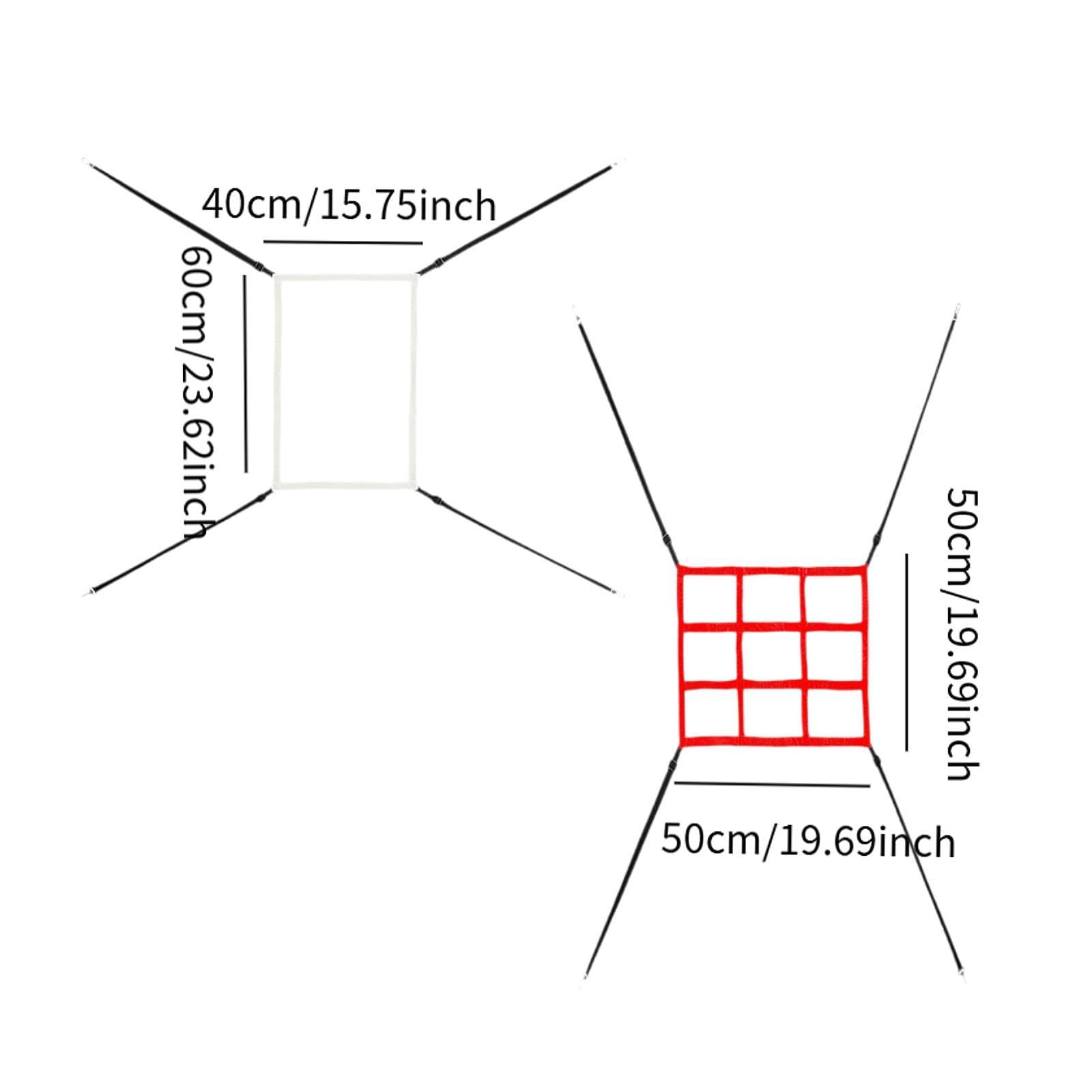 YIJU 2X Strike Target for Baseball Net Accuracy Training for Throwing Batting Catching Practice Target for Outdoor Lawn Backyard, White and Red