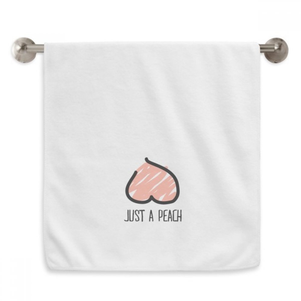 Serviettes moelleuses Juste Peach idée cadeau drôle dessin rose