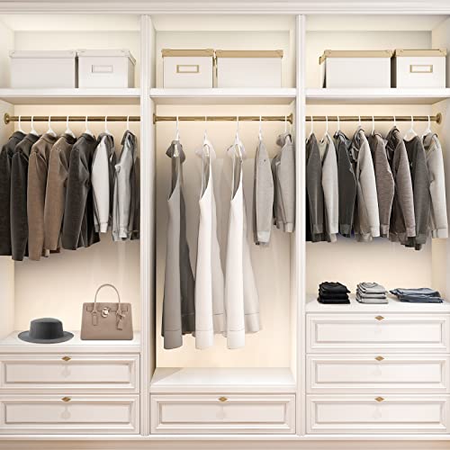 Mecto Hangers 20 Pack, White Notched Coat Hanger Space Saving Plastic Hangers Tubular Heavy Duty Clothes Hangers For Everyday Standard Use On Suits Coats Pants Dress Shirts (White, 20 Pack) #TOP5