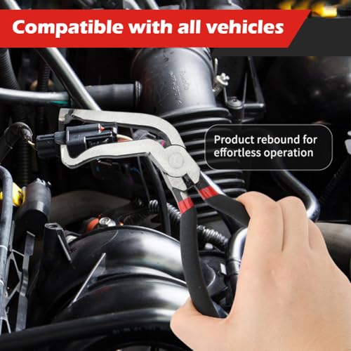 Electrical Disconnect Pliers 37960/37980,Electrical Connector Separator 13120,Automotive Terminal Release Tool Connector Plier Kit,with 8 Pin Extractors,for Fuel Injector,Sensor&Wiring Harness Repair — view 3