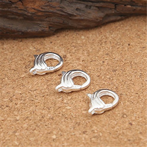Fermoir mousqueton argent massif trou large pour reparer facilement un collier