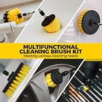 Holikme 30Piece Drill Brush Attachments Set,Scrub Pads & Sponge, Power Scrubber Brush with Extend Long Attachment All Purpose Clean for Grout, Tiles, Sinks, Bathtub, Bathroom, Kitchen