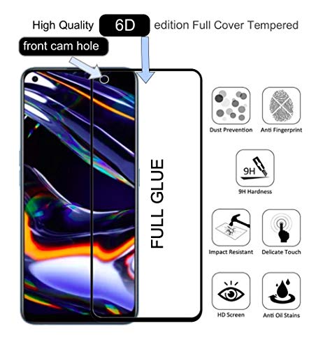 Image of FAD-E Edge to Edge Full Screen Cover Tempered Glass for Realme X7 Pro 5G (Transparent)