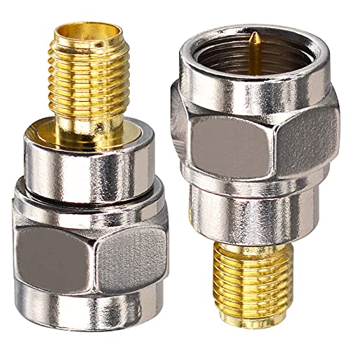 Adaptador onelinkmore F macho a SMA hembra coaxial pack 2 miniatura 3