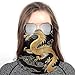 SEBNATAL Windproof Dark Fire Chinese Golden Dragon Japanese Totem Black Face Mask for Ski Motorcycle Accessories, Winter Neck Gaiter Warmer, Fashion Scarf for Men Women