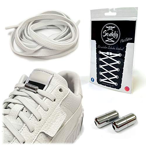 HYFAM Elastische Sport Schnürsenkel, Schnürsenkel mit Schnellverschluss, Keine Schuhe binden erforderlich, Schnürsenkel für alle Erwachsenen und Kinder Sneakers