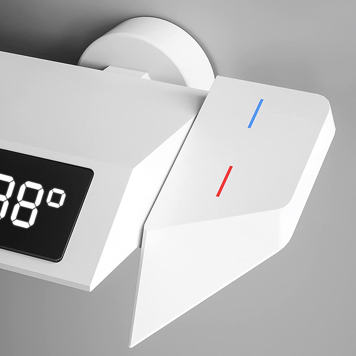 Set di rubinetti termostatici per Doccia, soffione a Pioggia con doccetta, Set di rubinetti a Parete Completi, Set a Vista con Doppia Testa, beccuccio per Vasca e Bidet a Mano