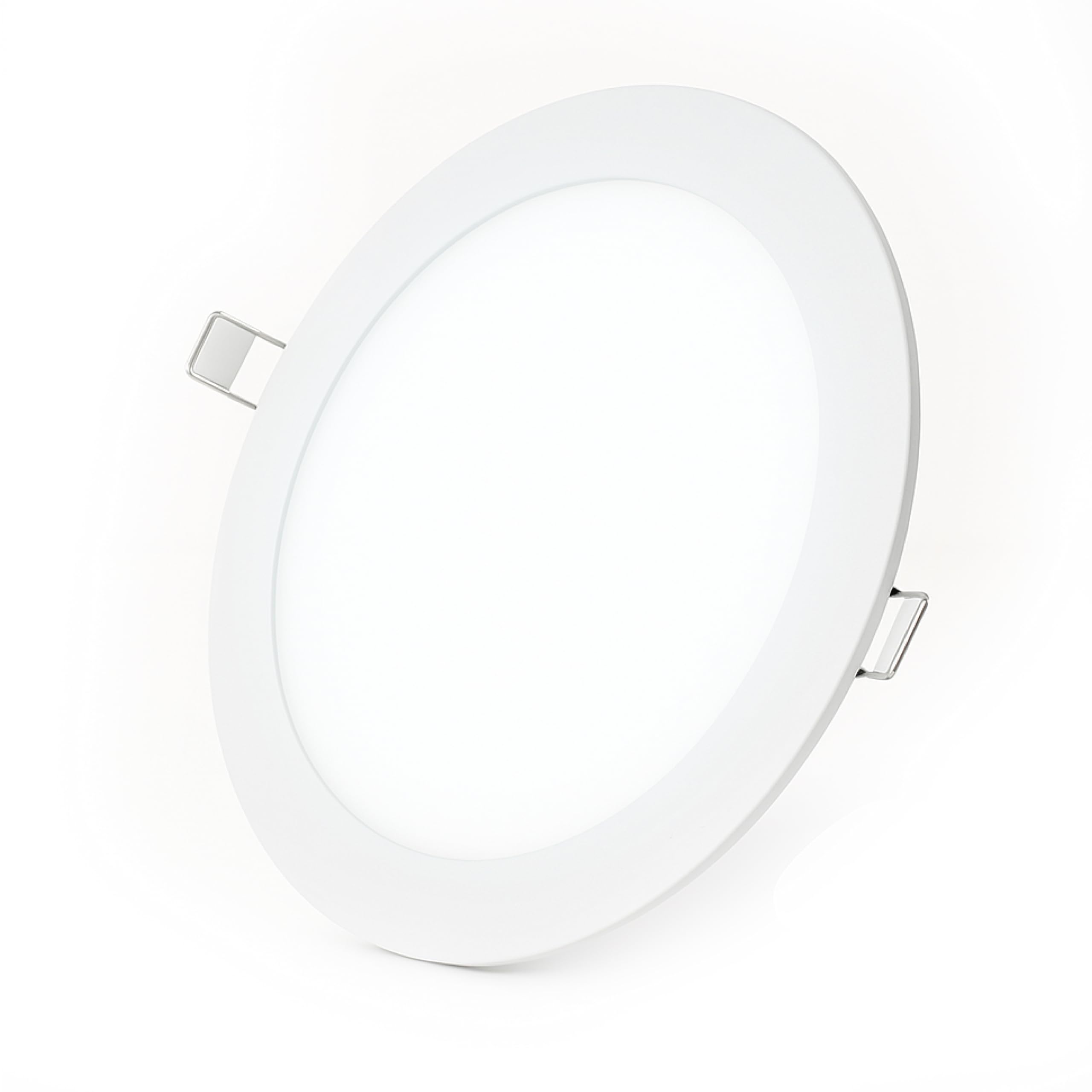 Status 6 W 480 Lm Round LED Panel Light 12 cm Daylight 6500 K Pearl Recessed Ceiling Downlight for Kitchen Office, 1 Pack (6SLP120MMDL1PK6)