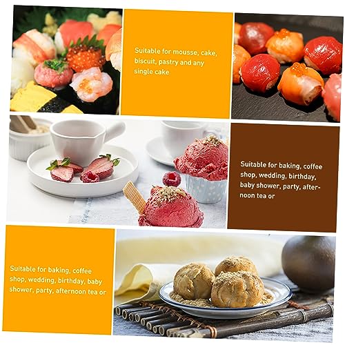 TOYANDONA 100 Peças Ferramenta De Papel De Embrulho De Borda De Mousse Bolo Transparente Em Torno De