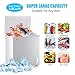 Chest Freezer 5.0 Cu.Ft Small Deep Freezer White Top Door Mini Freezer with Removable Basket, Low Noise, 7 Adjustable Temperature and Energy Saving Perfect for Home Garage Basement Dorm or Apartment