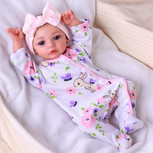 Muñeca Reborn Bebé Silicona 18 Pulgadas Con Accesorios miniatura 4