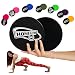 HomeGym 4U Set of 2 Gliding Discs, Dual Sided Abdominal Sliders for Carpet or Hardwood Floor, Core Trainer Fitness Equipment for Full Body Workout, Crossfit, Cardio Training, Six Pack Ab (Black)