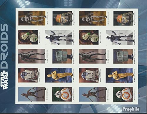 Sellos de Star Wars EEUU 5806-5815 ba Evite Series Incompletas