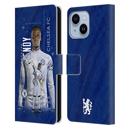 Protection Chelsea Edouard Mendy iPhone 14 Plus : étui portefeuille cuir antichoc