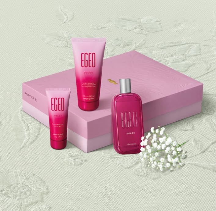 KIt Egeo Dolce: Desodorante Colônia 90ml, Creme 100ml e Creme Para
