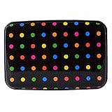 Kaabao Credit Card Holder for Women Men Small RFID Blocking Wallet Business Metal Slim Mini Aluminum Hard Case Gift (Multicolor Polka Dots)