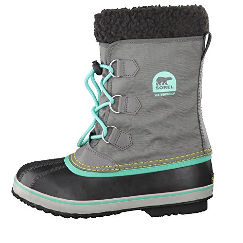 Sorel Girls' Yoot Pac Nylon, Quarry, Dolphin, 1 M US Big Kid2