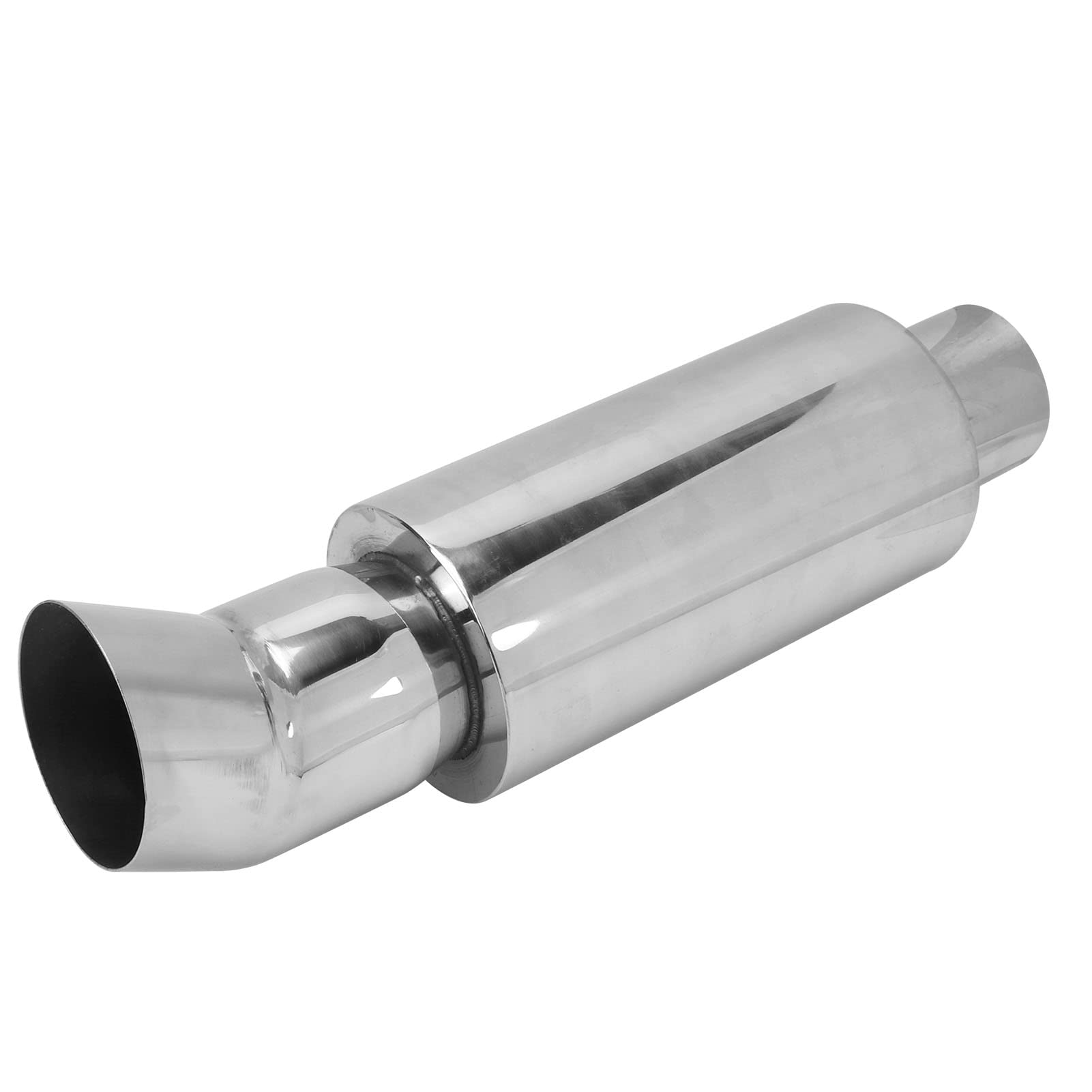 Tbest Silenciador de Escape 63mm Acero Inoxidable de Flujo Directo