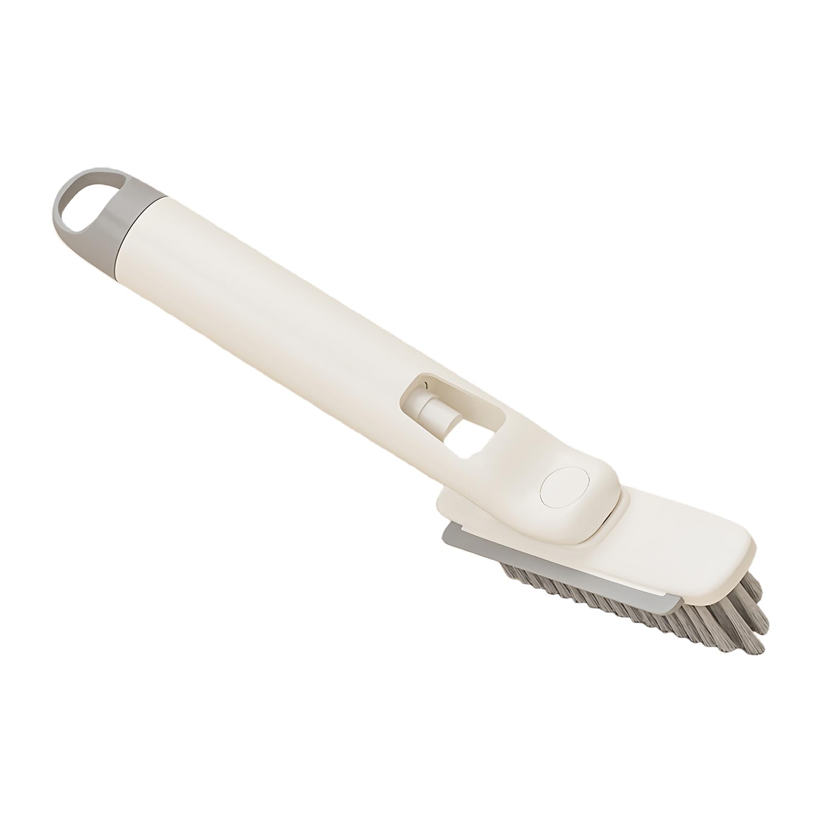 Kalttoy White Multipurpose Rotating Brush With Sprays And Hard Bristles For Deeply Cleaning Tiles Grout For Various Home Cleaning Task Abs Hard Bristle Grout Brush