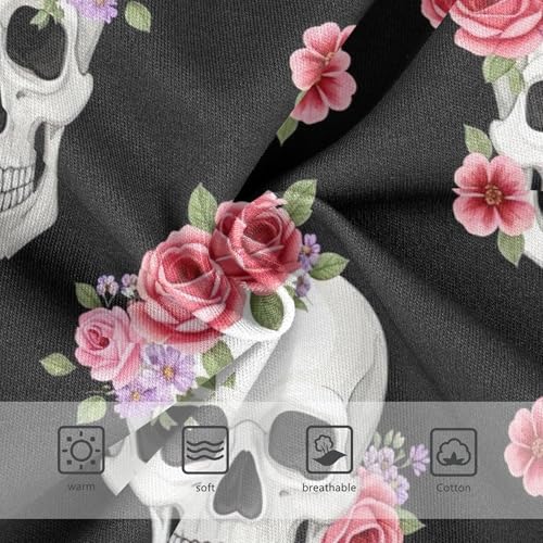 Girls Underwear Toddler 2t Cotton Panties for Girl Flower Underpants Briefs White Skulls Pink Floral Flowers3