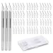 ZITFRI Cuter Manualidades Precision con 3 Mangos y 60 Cuchillas de Recambio Cutter Modelismo Profesional de Acero Inoxidable, Cuchillo Artesanal para Cortar y Tallar