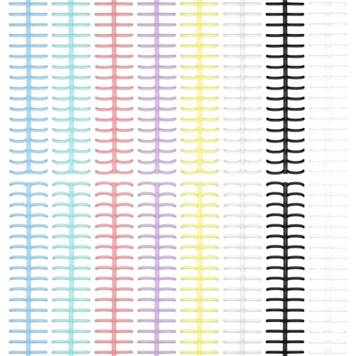 Shimmeroo - Shimmeroo 16PCS Colorful Plastic Binding Combs, 30 Ring A4 Binding Combs Coil Spiral Click Bindings Spine for Student Teacher Business Document File Making Office Use