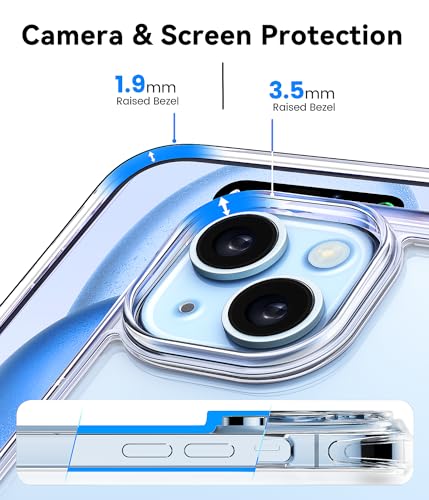 Clear Case for iPhone 15 Pro Max Phone Cases Not-Yellowing, with 2X Screen - Bild 36 von 77