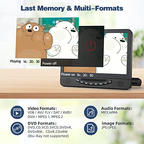 Feleman 122B-O-01 12 Inch Dual Portable Dvd Player For Car thumb #6