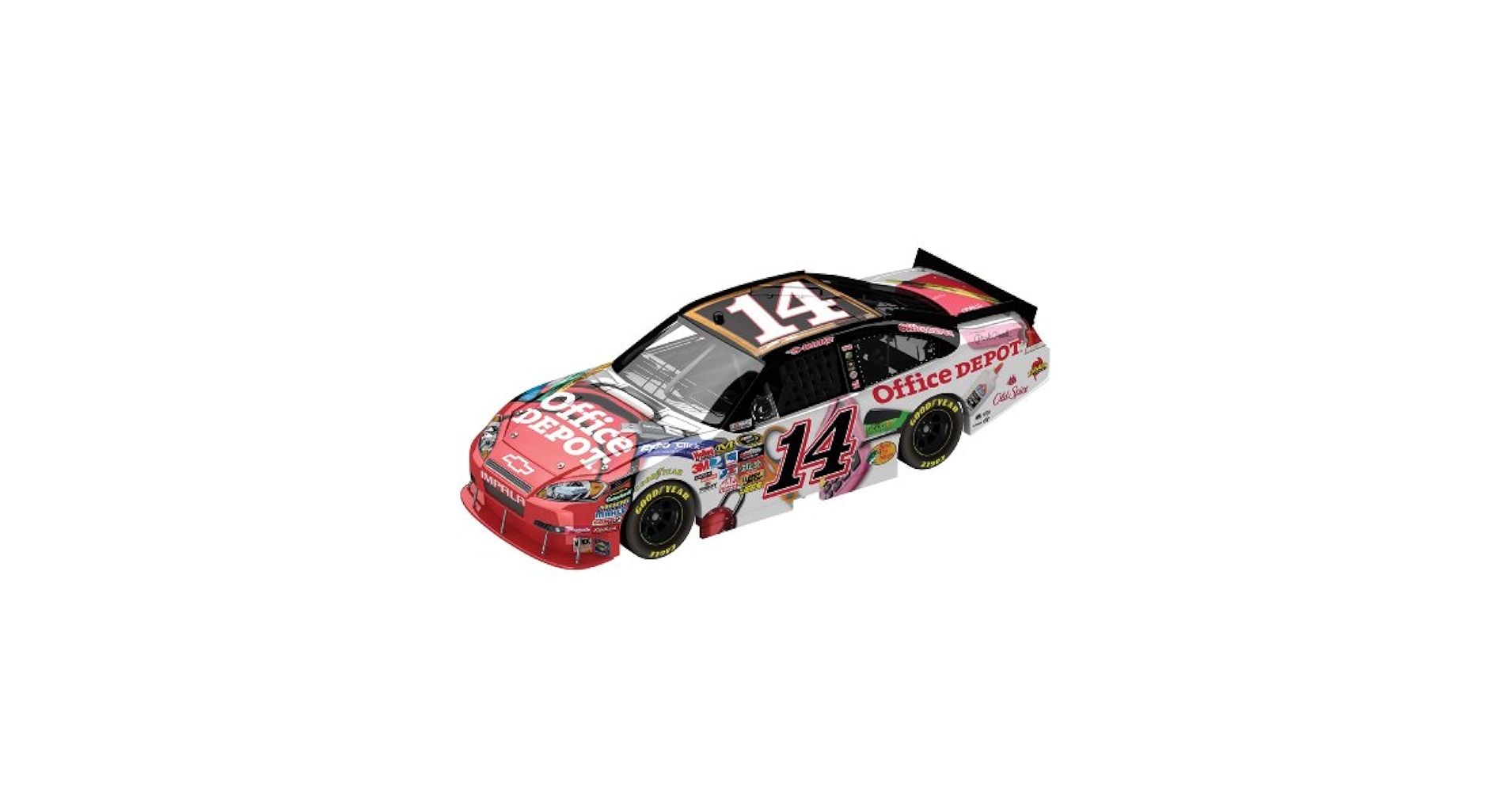 ミニカー NASCAR 1/24 #14 Office  Nascar Authentics #14 Tony Stewart Office Depot Sponsored