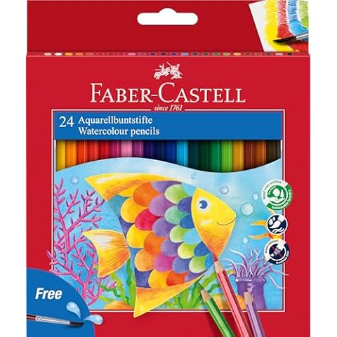 Faber-Castell 24 Pack Water Colour Pencils Cover