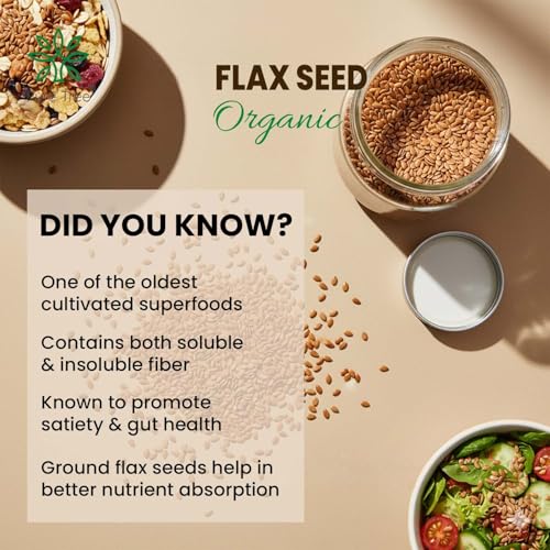 Image of Pure Tree Certified Organic Alsi Seeds | 1.8 Kg / 1800 g | Flax Seeds | Aviselu Seeds Linseed | Plant Based Omega 3 | For Salads, Smoothies Healthy Snacks, Granola