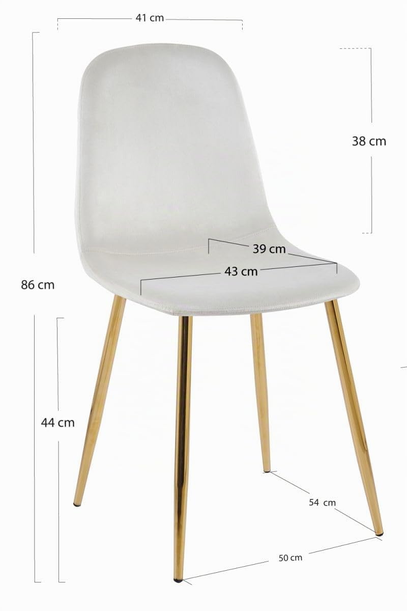 Regalos Miguel - Sillas Comedor - Silla Golden Teok Terciopelo - Beige
