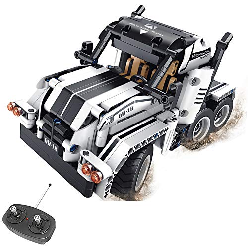 FunTomia QIHUI 2 in1 Technik Ferngesteuerter LKW Auto Wagen - 379 Klemmbausteine - 8018