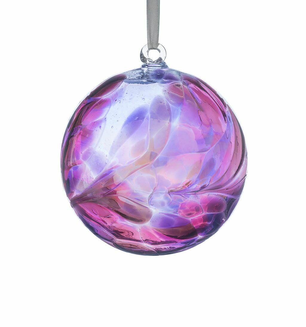 God Daughter Gift Christening Present 10cm Glass Ball, Pink - Image 2