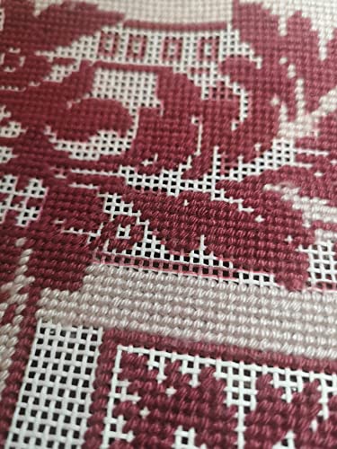 Image of Needlepoint Blank Canvas MonoDeluxe 12 /13 /14 /18-Mesh Sheets Size 9,5 inch X 9,5 inch Set of 4 (13 Mesh)