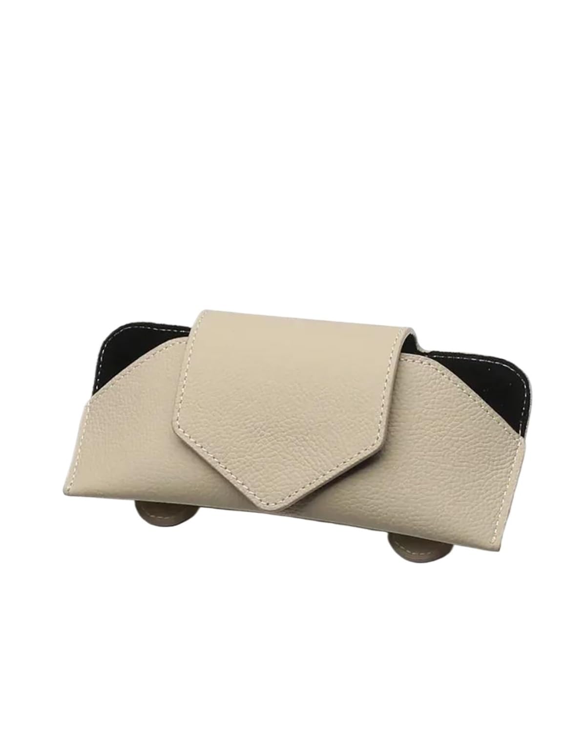Support pour lunettes de soleil avec clip beige haute finition