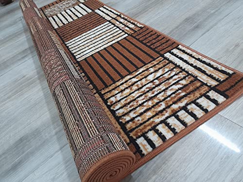 Image of Soft Modern Washable Beautiful Acrylic Rugs for Home Decor Living Room 5x7 Feet (150 x 200 Cm) Gold Color