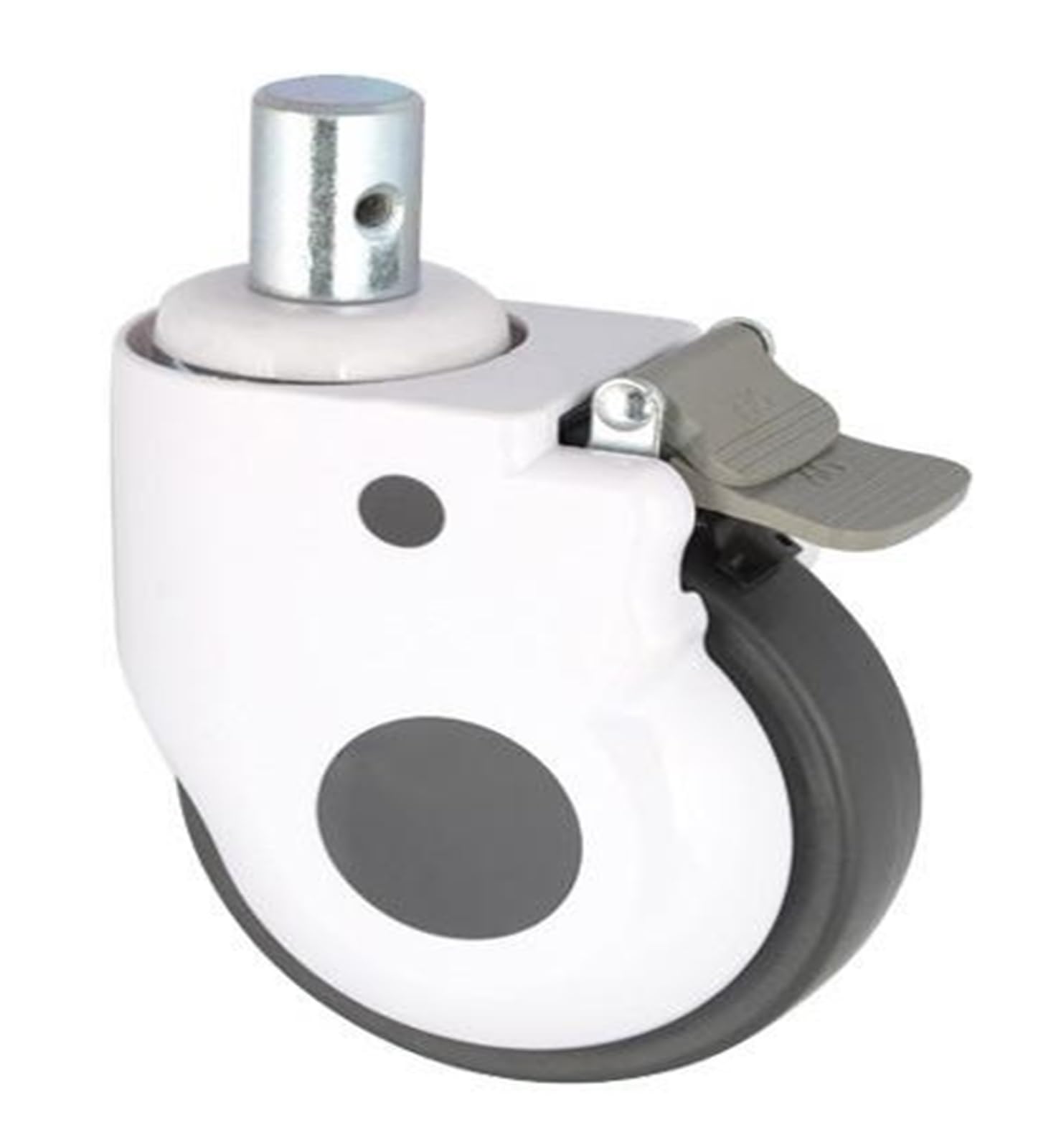 MXXDMOPD 1 Pack of 5-inch casters American-Style Equipment casing with Brake Silent and Universal(Plunger-braked)