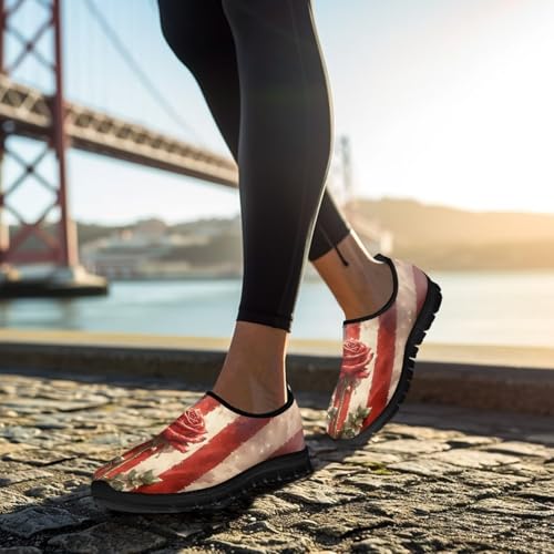 Image of Women's Loafers Slip On Slip Shoe Casual Walking Shoes Non Slip Work Shoes Mesh Athletic Sneakers