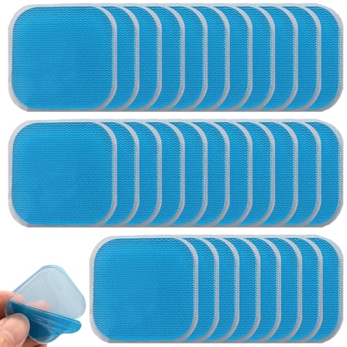 JAWUZ 30 piezas de gel electroestimulador EM 59 juego de repuesto de almohadillas de gel almohadillas de gel autoadhesivas para electroestimulador