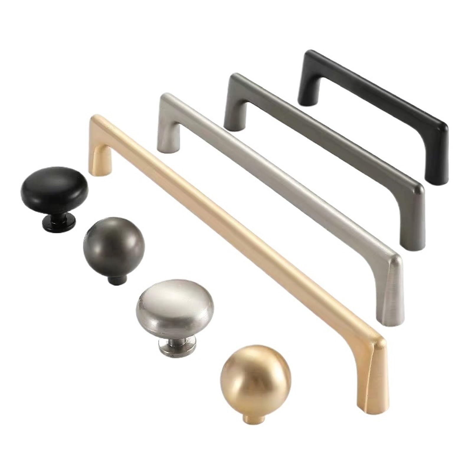 Itrhjtgp Brushed Nickel 192Mm Cupboard Door Handles Cupboard Handles For Wardrobe