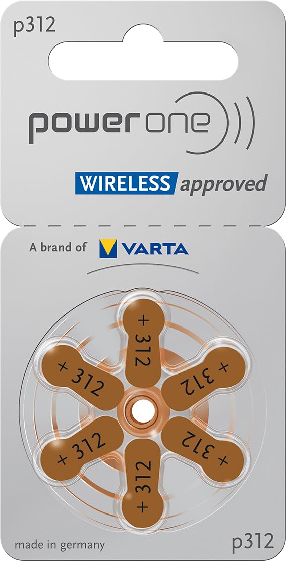 Varta Ecopack Hörgerätebatterien Größe 312 Braun, 10 Gelb, 13 Orange, 675 Blau E